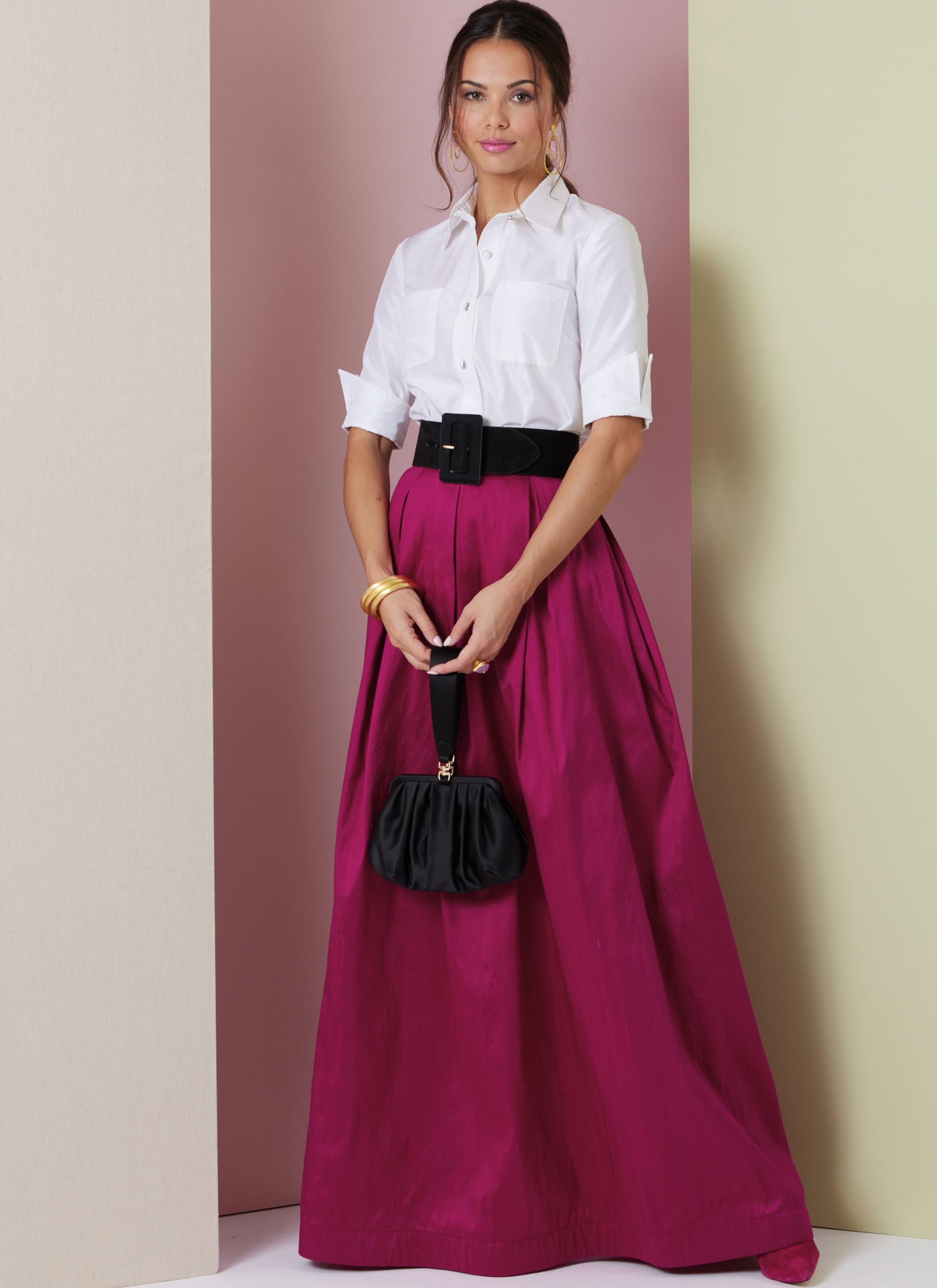 Vogue V2007B5 Misses' Two Piece Dress B5(8-10-12-14-16), Multicoloured, Sizes 8-10-12-14-16 - Image 4