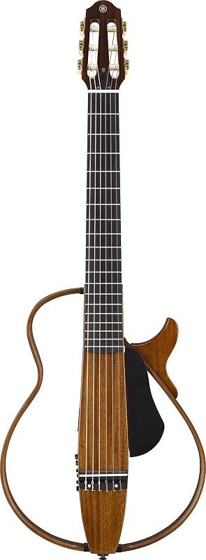 Yamaha SLG200N NW Guitarra clásica silenciosa con cuerdas de nailon y funda rígida, natural | Natural