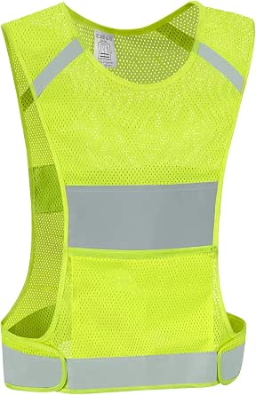 Reflective Running Safety Vest, High Visibility Biking and Walking Gear for Men and Women