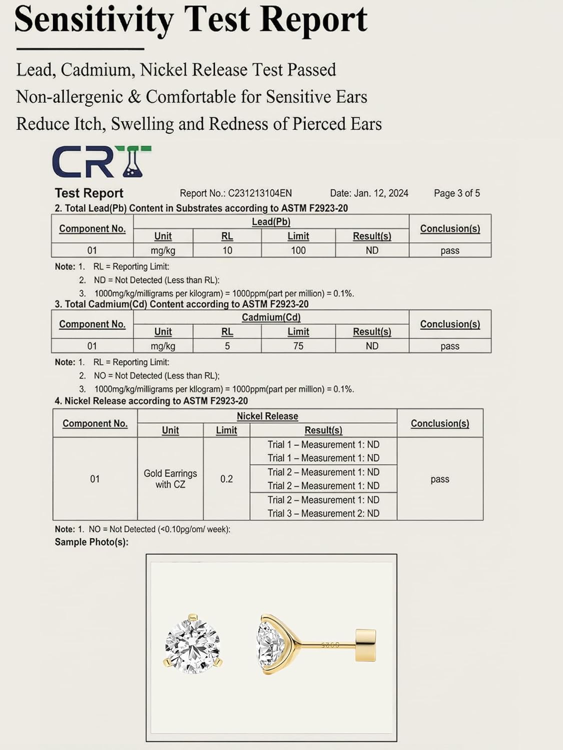 ASHINE Cubic Zirconia Flat Back Stud Earrings for Women, 925 Sterling Silver Screw Back Posts, Cartilage & Helix Piercing Jewelry - Image 6
