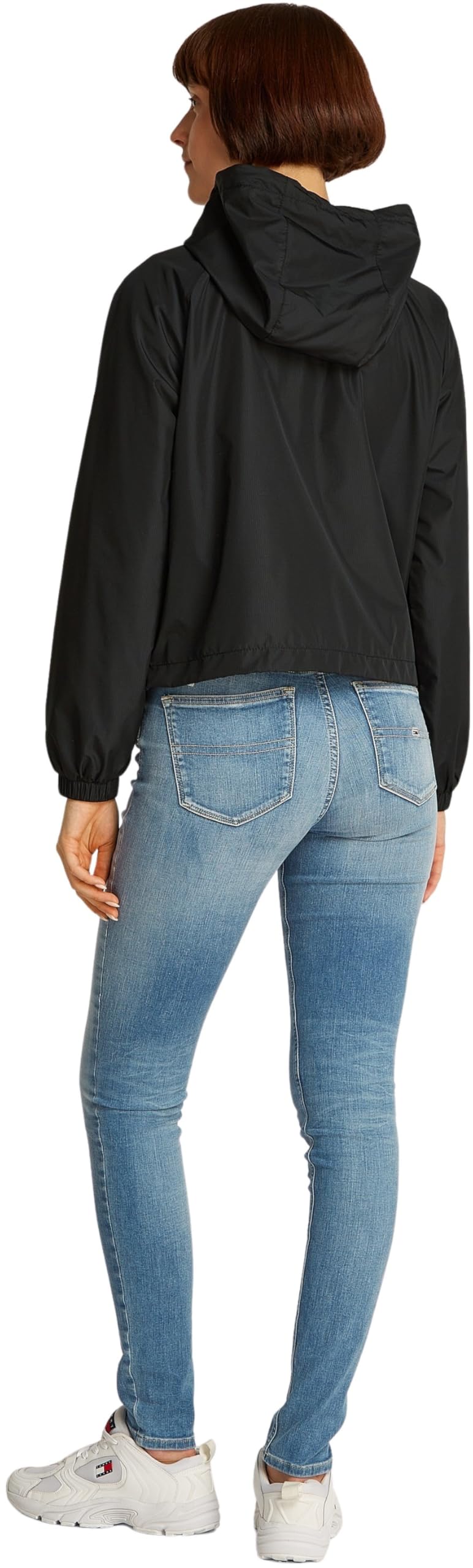 Tommy Jeans Donna Giacca a Vento Essential con Cappuccio