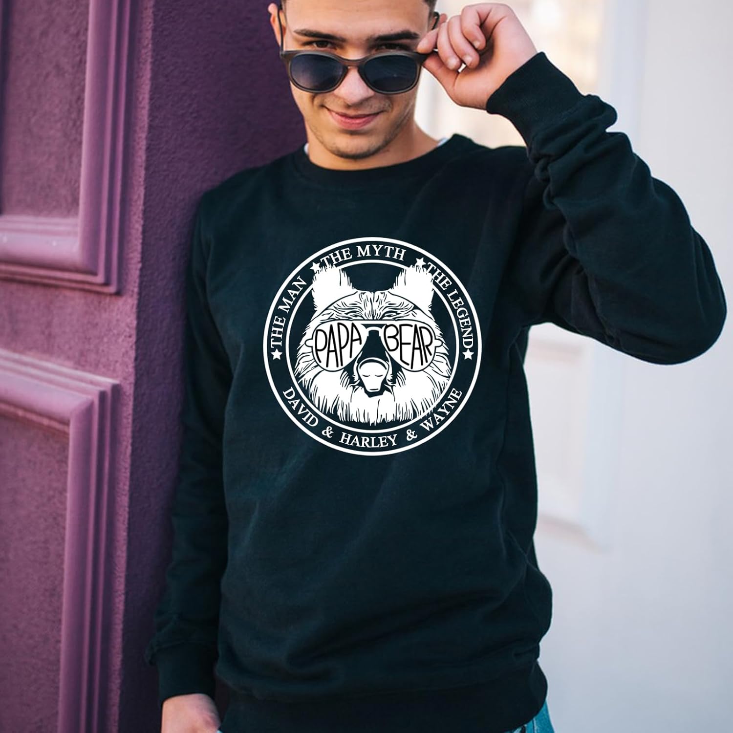 Gifts for Dad, Christmas Custom Dad Gifts from Daughter Son, Personalized Shirts/Hoodie with Photos - Image 3