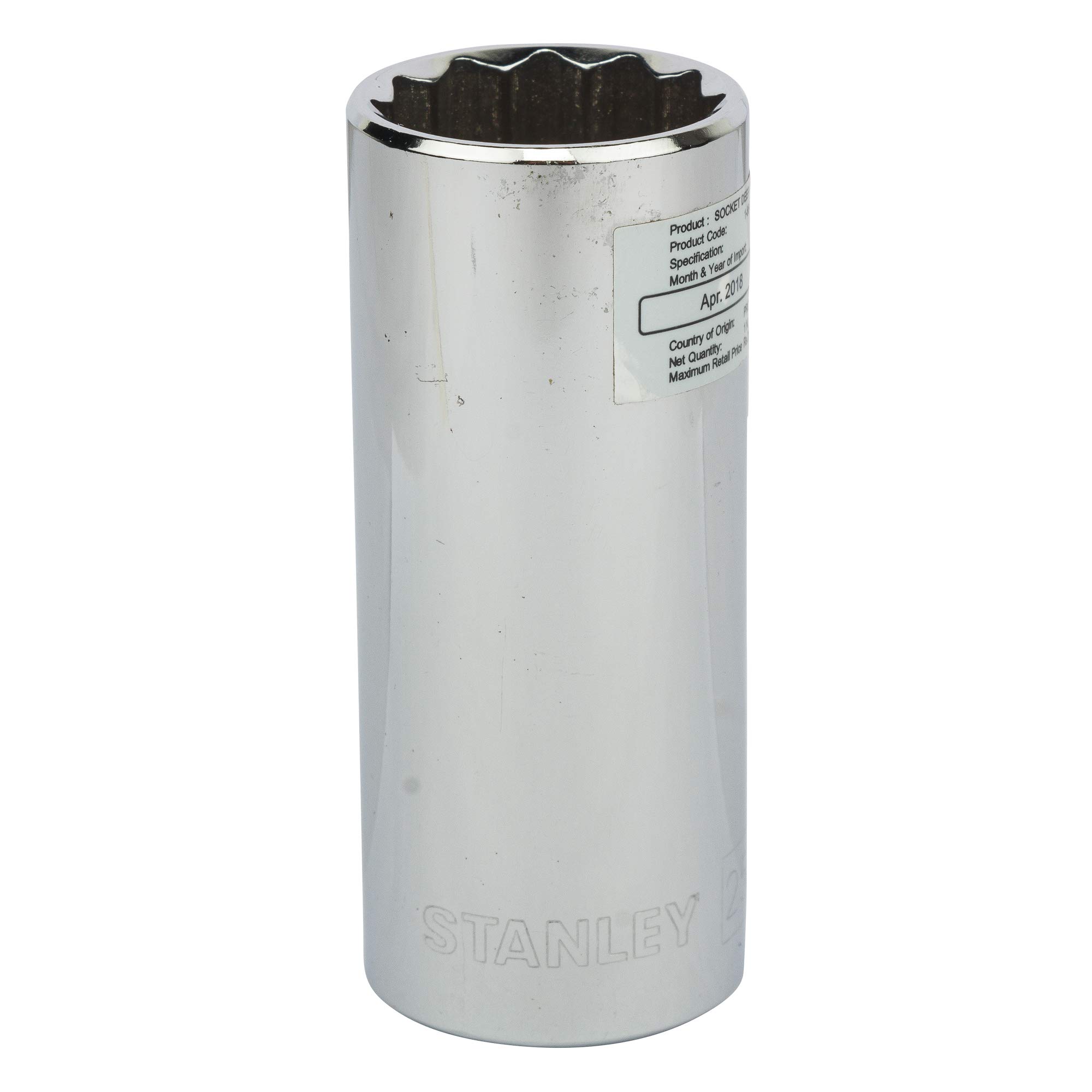 STANLEY 1-86-433 Chrome Vanadium Steel 12 Point Deep Socket 1/2-Inch (25 mm) Silver (B006JRMC1S) Amazon Price History, Amazon Price Tracker