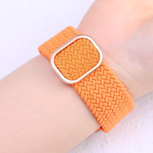 Miniatura 3 de Paquete de 5 correas trenzadas Solo Loop compatibles con Apple Watch de 1.496 pulgadas, 1.575 pulgadas, 1.614 pulgadas, 1.654 pulgadas, 1.732