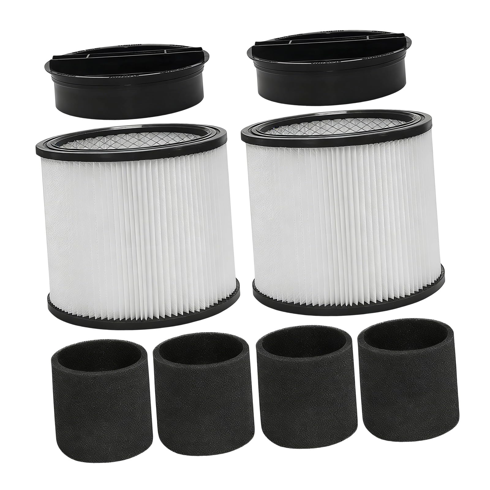 NVOQILIN Efficiency 90304 Replacement Filter with Foam Sleeves Wet Dry Vacuum Filter Cartridge Vacuum Cleaners Accessories Replacement