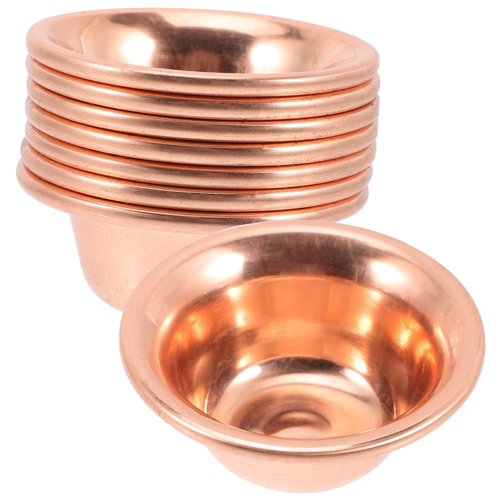NAMOARLY 7pcs Water Offering Cup Copper Bowl Offering Bowl for Altar Desktop Accessories Buddhist Sacrifice Cup Divine Water Bowls Water Cup Bowl Tin Tibetan Holy Water Bowl Brass