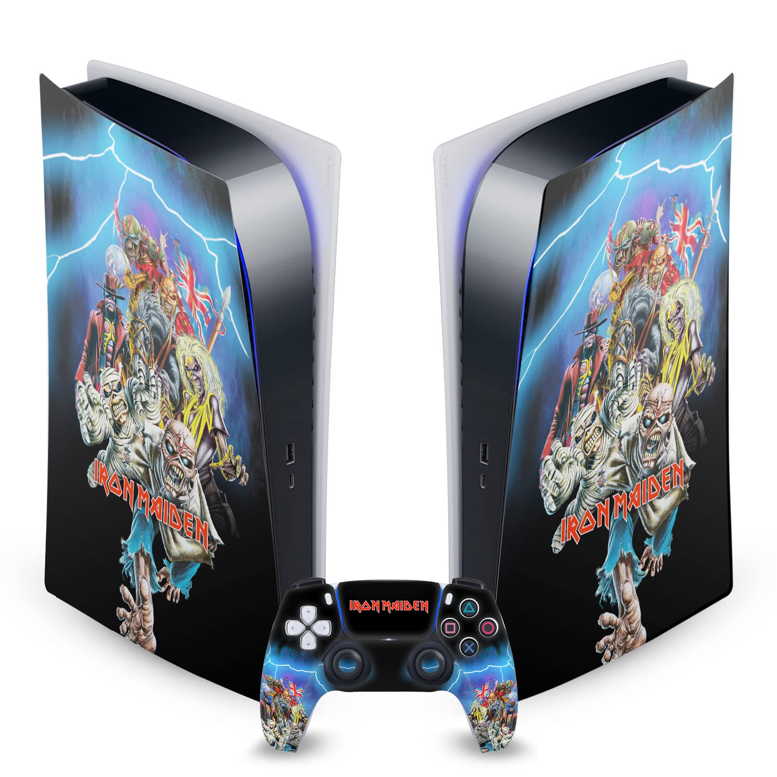 Skin PS5 Digital Iron Maiden autocollant vinyle de protection pour console Sony et DualSense - 7