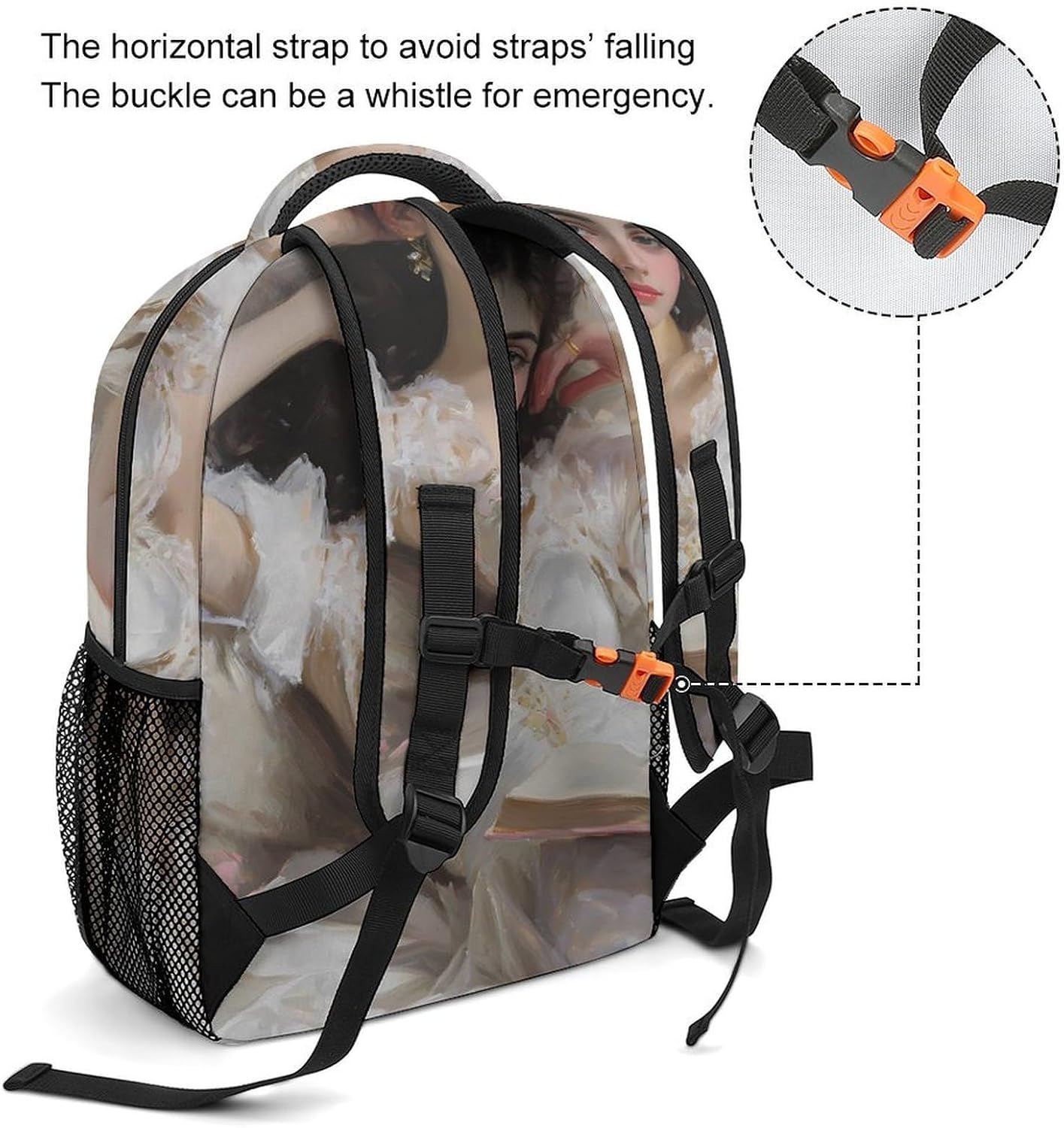Woman Lying on The Sofa Unisex Backpack Casual Daypacks Lightweight Shoulders Bag for Camping Hiking Travel