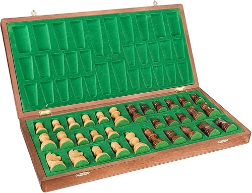Miniatura 2 de Juego de Ajedrez de Torneo de Madera con Tablero de Madera y Piezas de Ajedrez - Ajedrez - Europeo (19" (48cm) - Staunton M