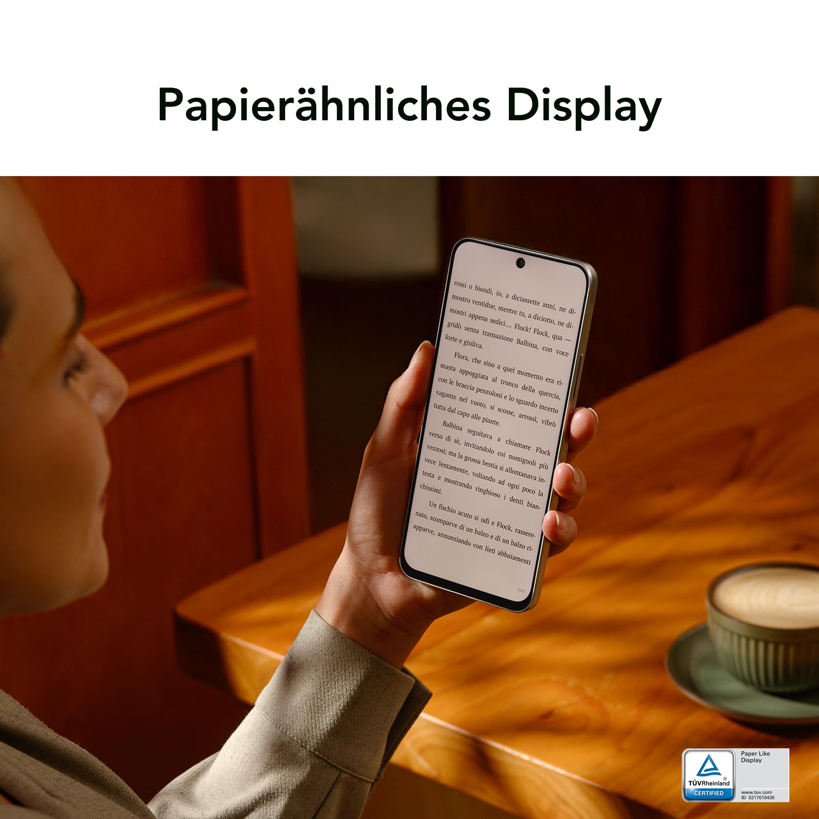 TCL NXTPAPER 60 Ultra 5G Android-Smartphone,7,2 Zoll FHD+ 120 Hz NXTPAPER Display,12 GB RAM + 512 GB ROM,Smartphone mit Augenschutz,5000-mAh-Akku,Lunar White, mit Klappdeckel und Stift