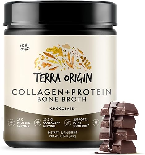 Miniatura 6 de TERRA ORIGIN Polvo de caldo de hueso de proteína de colágeno, colágeno natural de fuentes de alimentos integrales reales con 0.67 onzas de proteína,
