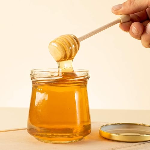 Miniatura 4 de tuuli Kitchen - Juego de 4 palitos de madera de haya para jarabes, chocolate derretido y más, agitadores de miel para té, palos de madera para