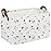 Sanjiaofeng Rectangular Kids Basket Flower Storage Bins,Girls Storage Basket with Handles.Clothers,Books,Kid\'s Gifts Bins. (Dried flower)