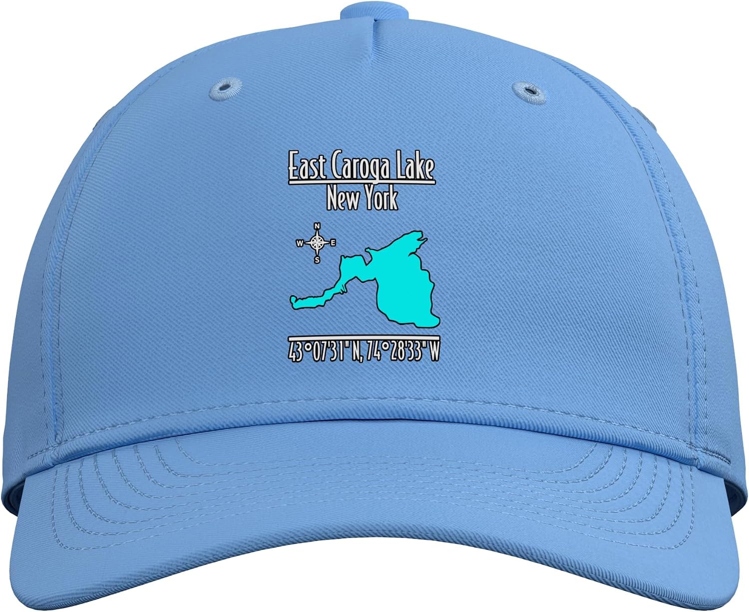 East Caroga Lake New York - Modern Adjustable Baseball Hat image 2