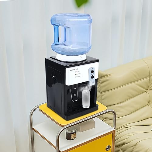 Miniatura 4 de Dispensador de agua de encimera de carga superior para botella de 1 a 5 galones, máquina de beber eléctrica con dispensador de agua caliente y fría