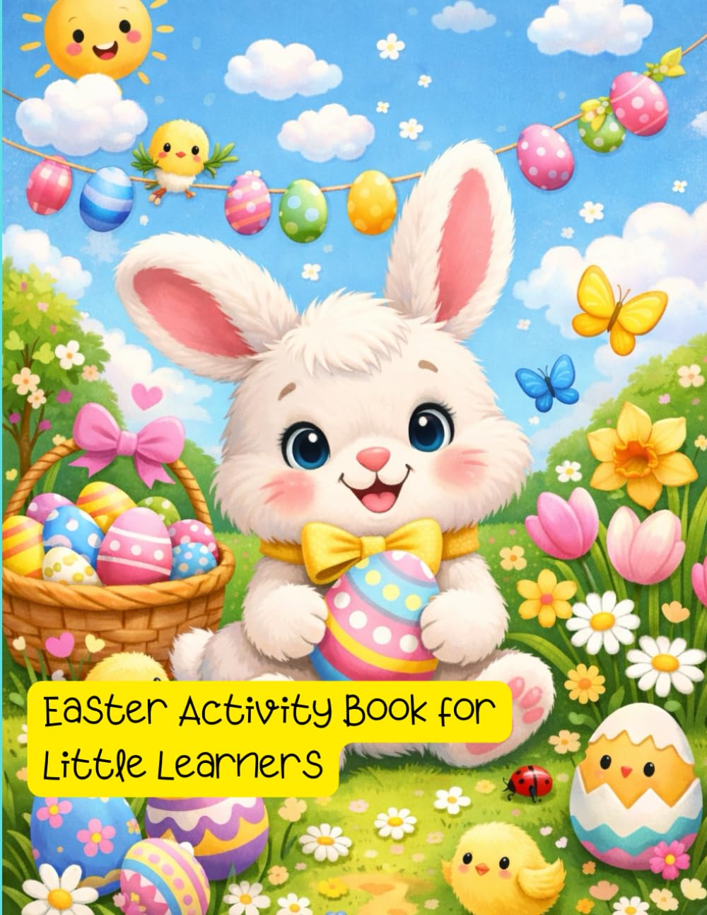Easter Activity Book for Little Learners: Crosswords, Games, Cut and Paste, Coloring Pages Age 4-8