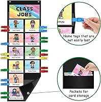 Vista 5 de ABCxGOOD Tabla de bolsillo para trabajos de clase, tabla de bolsillo para gestión de clase, tabla de bolsillo educativa, ayuda para profesores