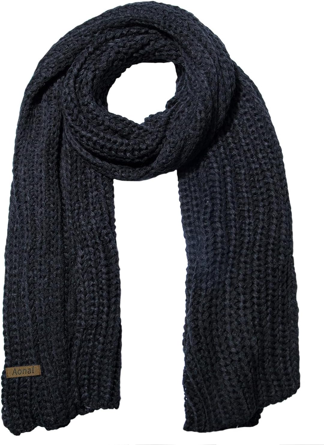Womens Winter Scarf Cold Weather Thick Warm Cable Knit Wraps Chunky Large Soft Long Scarves
