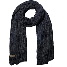 女式冬季围巾 寒冷的天气 厚厚的保暖电缆针织包裹厚实的大软长围巾