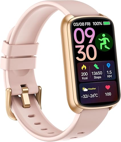 Rastreador de actividad física, reloj inteligente de 1.47 pulgadas con frecuencia cardíaca 247, presión arterial y oxígeno en sangre, monitor de