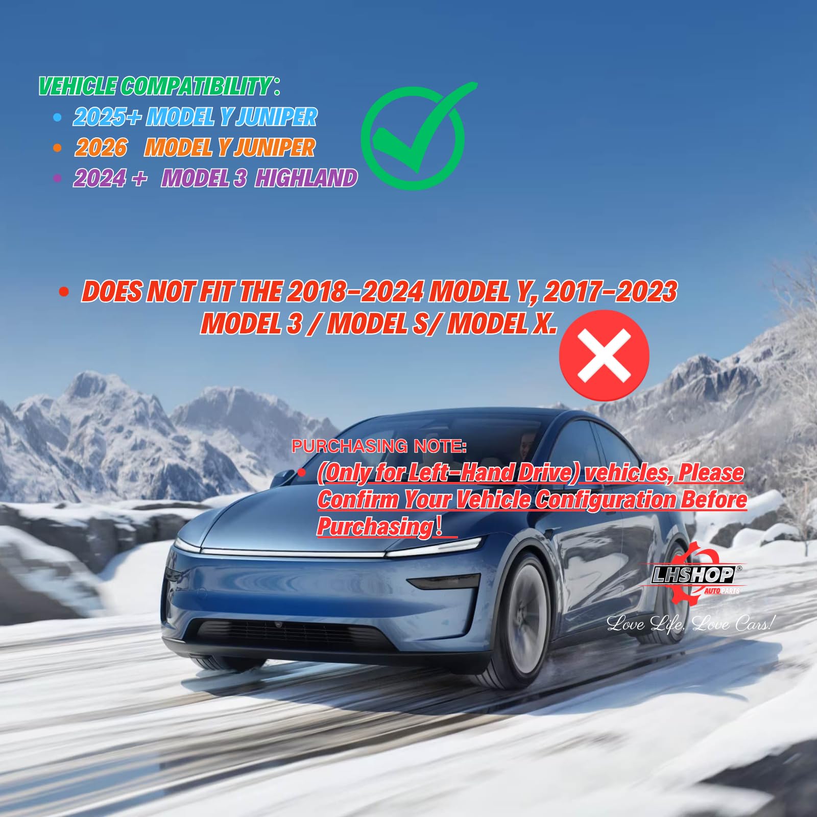 Pokrowiec na podłokietnik konsoli środkowej i podłokietnik, ukryta przegródka, organizer do przechowywania, kompatybilny z modelem 2025 2026 New Tesla Model Y Juniper / 2024 Model 3 Highland