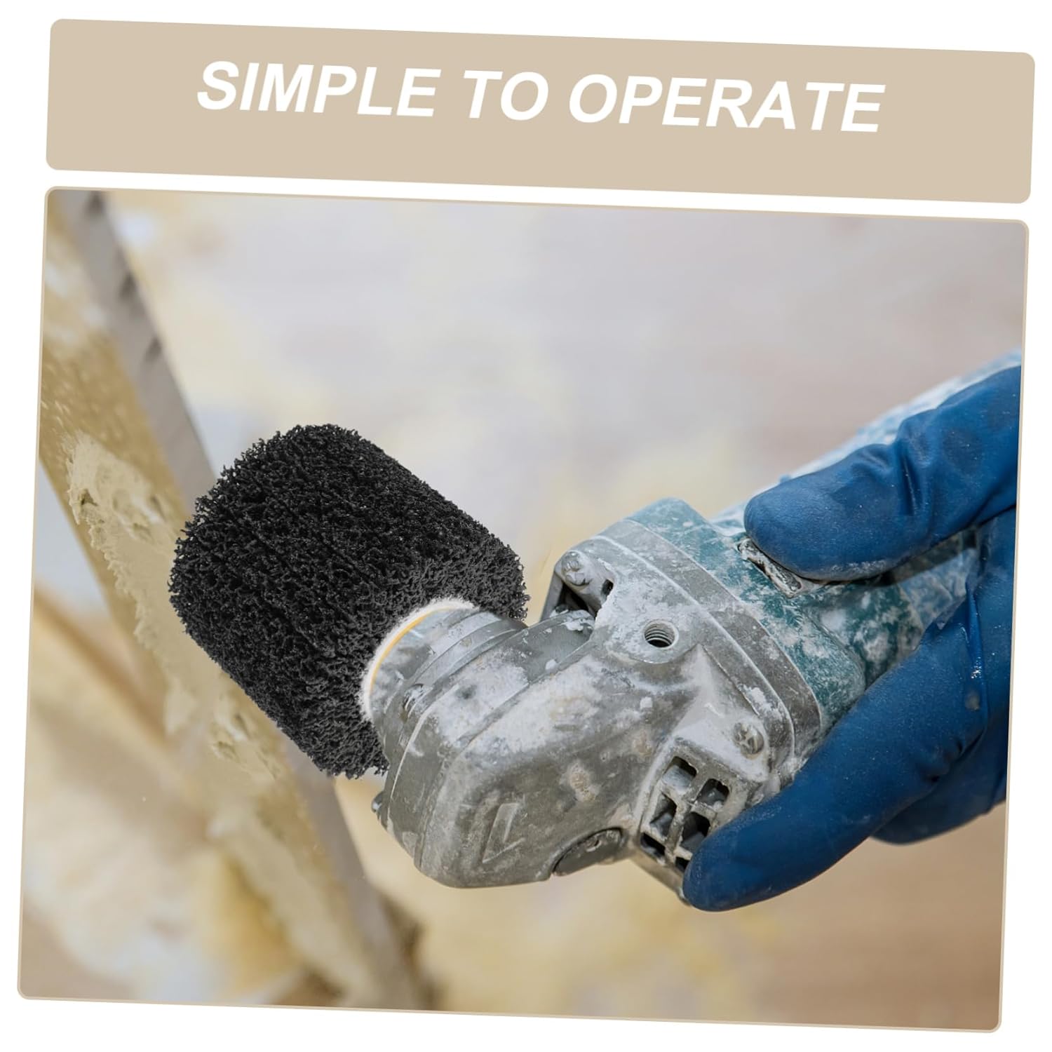 NUOBESTY 2pcs Sturdy Stainless Steel Wire Wheel Metal Polishing Wheel Drawing Abrasive for Angle Grinder Polishing Sanding Tool