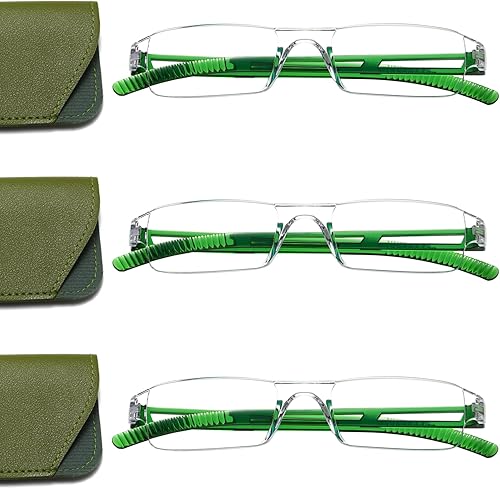 3 pares de anteojos de lectura, anteojos de bloqueo de luz azul, anteojos de lectura para computadora para hombres y mujeres, marco de anteojos