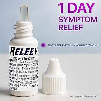 RELEEV 1 Day Cold Sore Treatment 6 mL (Pack of 3)