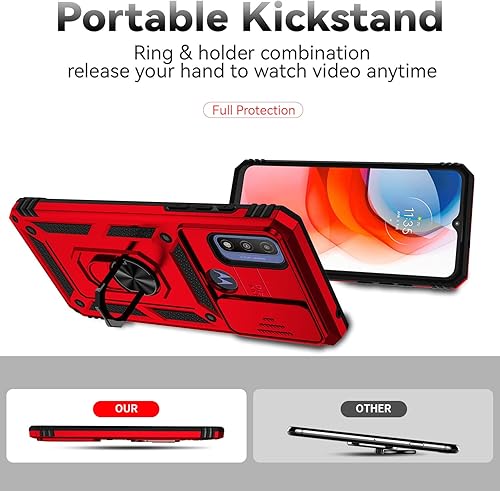 Miniatura 4 de SMKY - Funda para Moto G Play 2023, funda para Moto G Pure con protectores de pantalla y funda para cámara, grado militar, 16 pies, funda probada