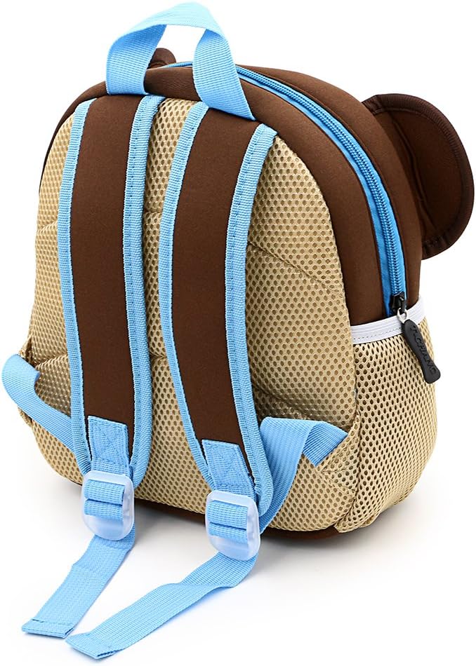 Hipiwe Little Kid Toddler Backpack Baby Boys Girls Kindergarten Pre School Bags Cute Neoprene Cartoon Backpacks (Monkey) - Image 9