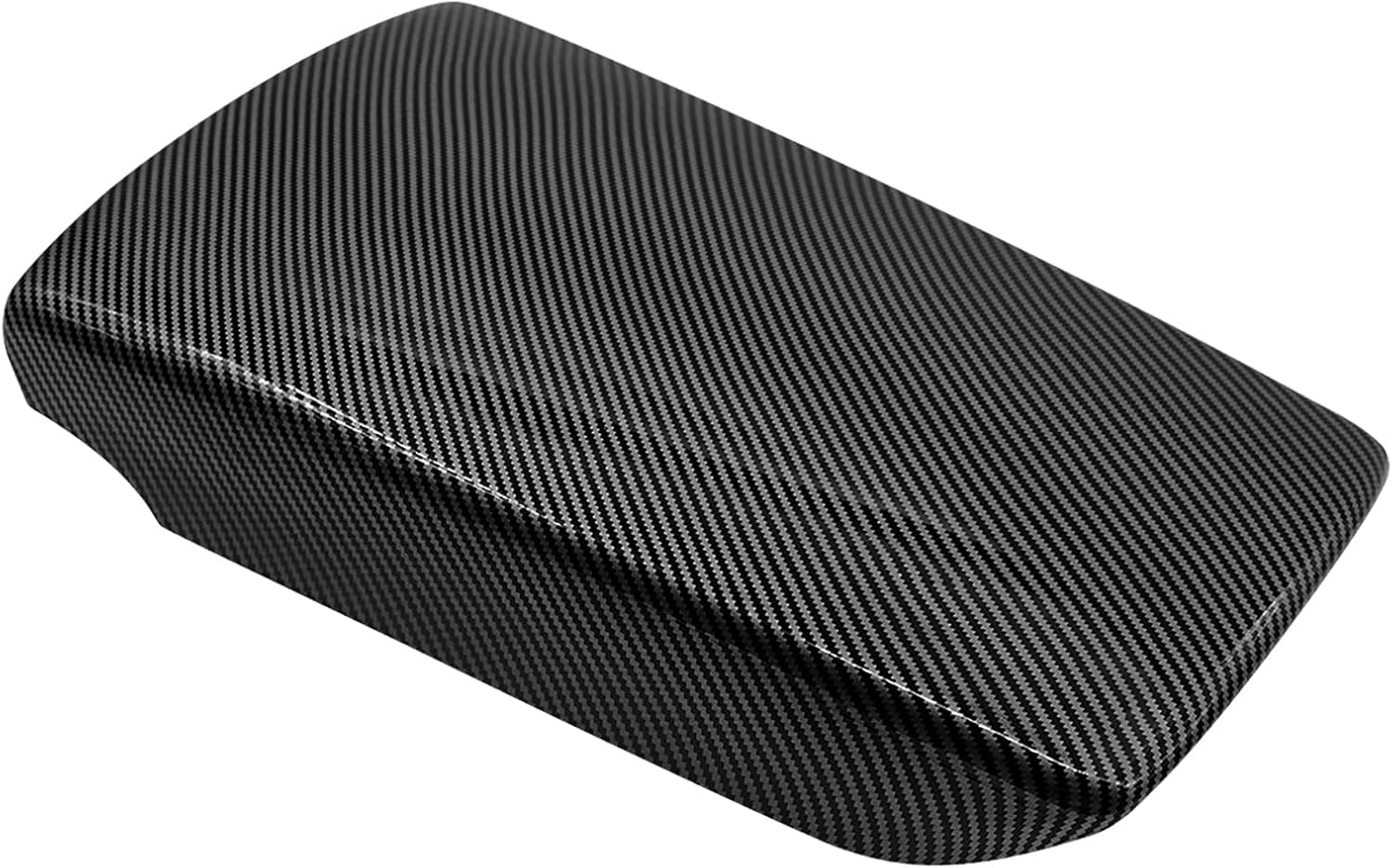 Carbon Fiber Armrest Box Cover Trim Compatible with 2018-2022 Honda Accord, Center Console Panel Decal with Pre Applied Tape, Black Carbon Fiber Interior Accessories, Easy Installation