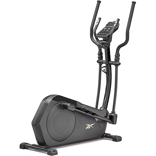Reebok FR20 Home Elliptical Cross Trainer, Black, Cardio Exercise, 8 Resistance Levels, 264 lb. Capacity, Plus 60 Day Free Kinomap Membership