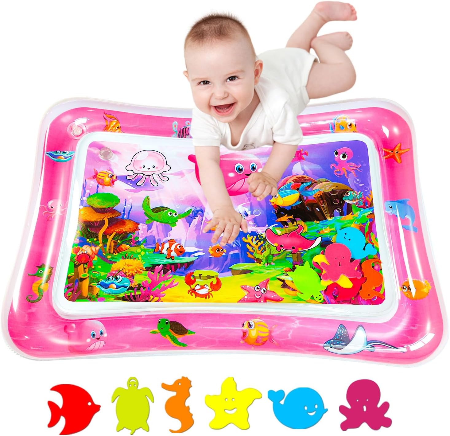 ZHUYNXIR Tummy time Water Play mat, Baby Water Play Mat for Kids and