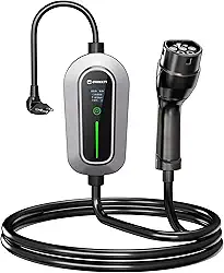 Carregador Portátil para Carro Elétrico BYD GWM VOLVO CHERY TOYOTA, 3,5kW, Bivolt 110v 220v, 6 metros, Wallbox, LED indicador, Tela TOUCHSCREEN