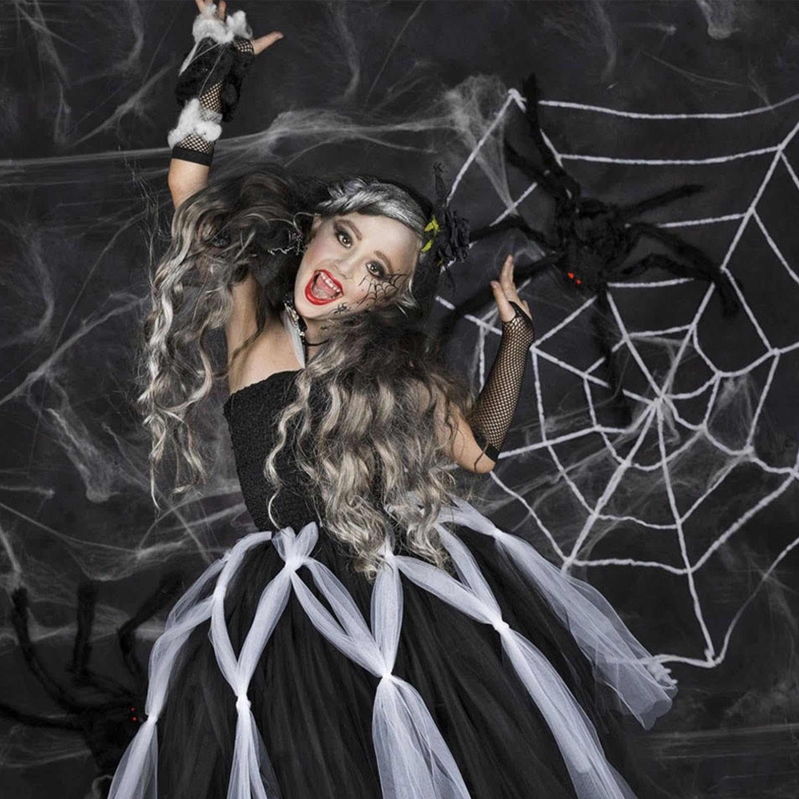Costumi Da Cosplay Per Bambina Completo Smanicato Traspirante Per Giochi Di | Abito In Tulle Per Bambina Halloween per Carnevale, feste, danza, palco e party a tema bambini 2-12 anni