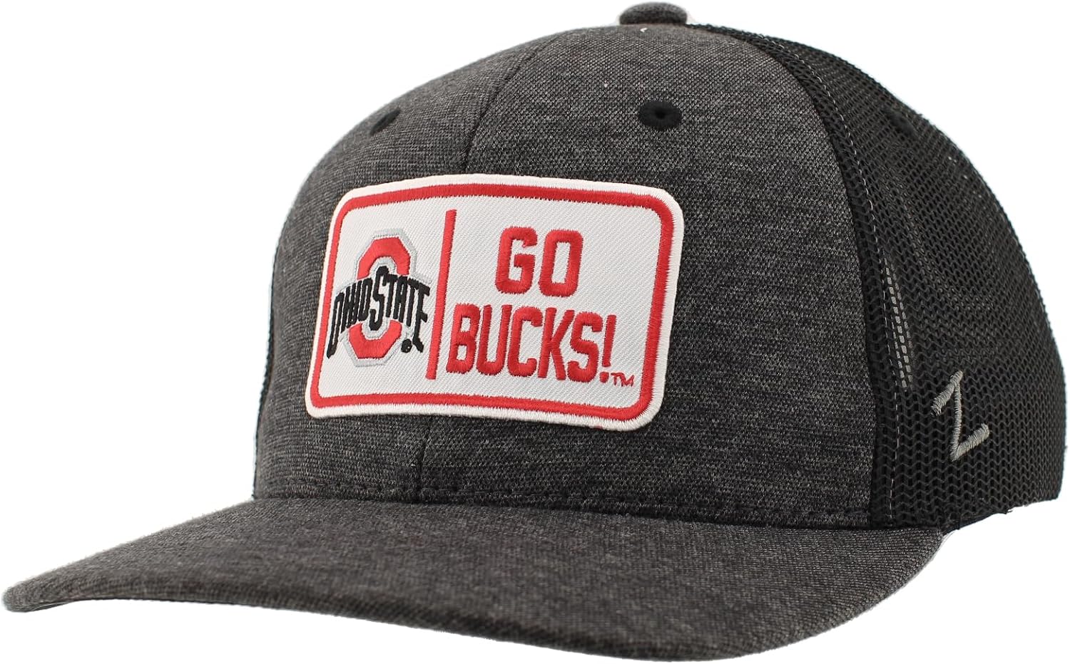 ZHATS Standard NCAA Officially Licensed Trucker Hat Carson Patch Defer Black, One Size