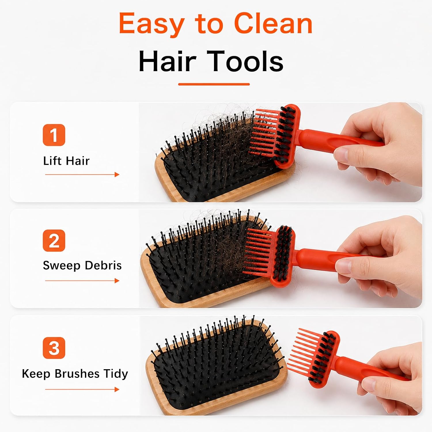 Comb Cleaner Tool Hairbrush Rake Remover for Styling Tool Maintenance