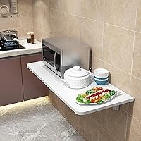 Vista 3 de Aigoss Mesa de montaje en la pared plegable flotante escritorio plegable para computadora portátil, mesa de comedor plegable, mesa de lavandería