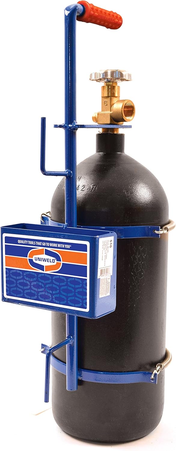 Uniweld 516 Metal Carrying Stand for a 40 Cubic Feet Nitrogen Tank