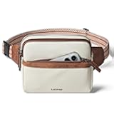 LATMAP 3L Fanny Packs Belt Bag for Women Small Everywhere Crossbody Bag Waist Packs Faux Leather Sling Chest Travel Purse
