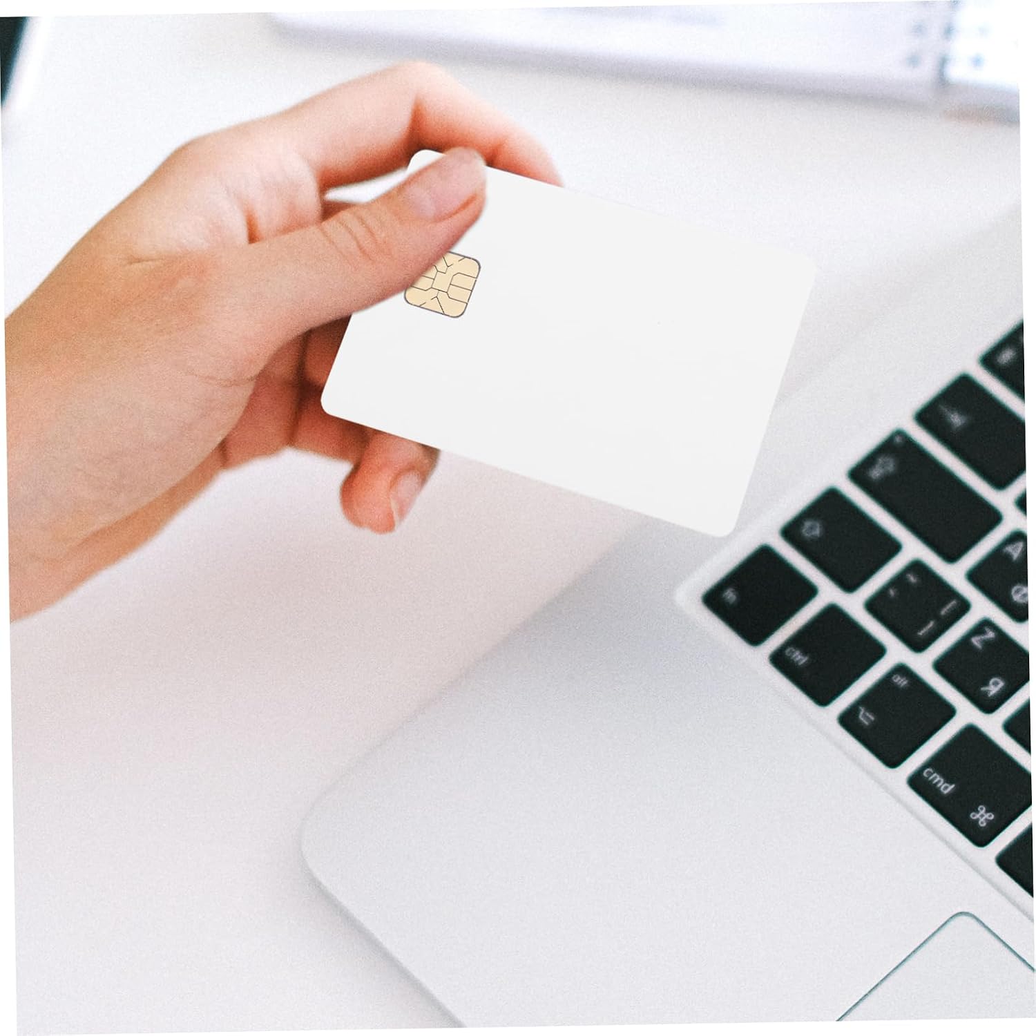 Uonlytech 12pcs Blank Intelligent Cards Chip White Access Control Cards for Hotel and Memory Easy to Use and Versatile for Applications