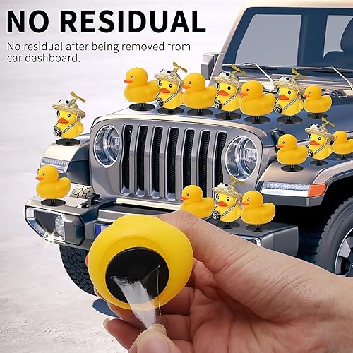 Miniatura 5 de 20 tapones de pato, soporte de pato de goma, soporte de pato de goma para tablero de Jeep y pantalla fija, regalo para los amantes de Jeep, (pato de