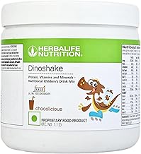 Herbalife Dinoshake – Chocolate Flavour – 200g | Protein & Calcium Rich Health Drink for Kids