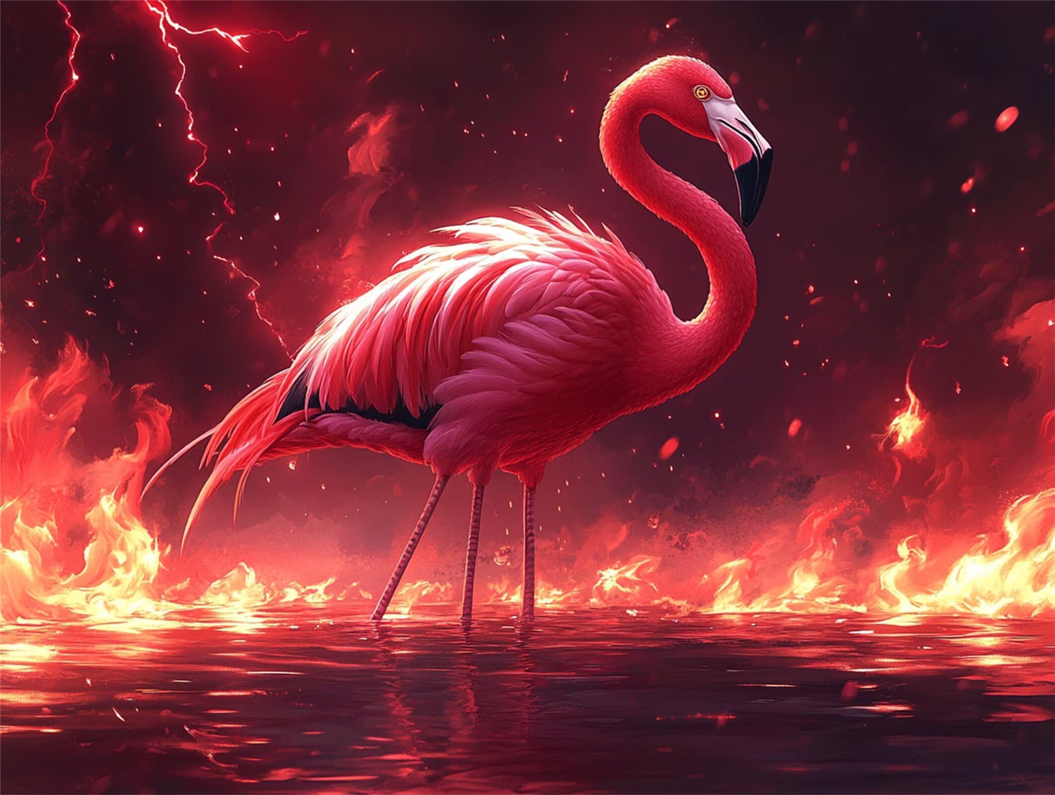 Puzzle dla dorosłych 6000, Flaming Flame, 179 x 105 cm, n-310
