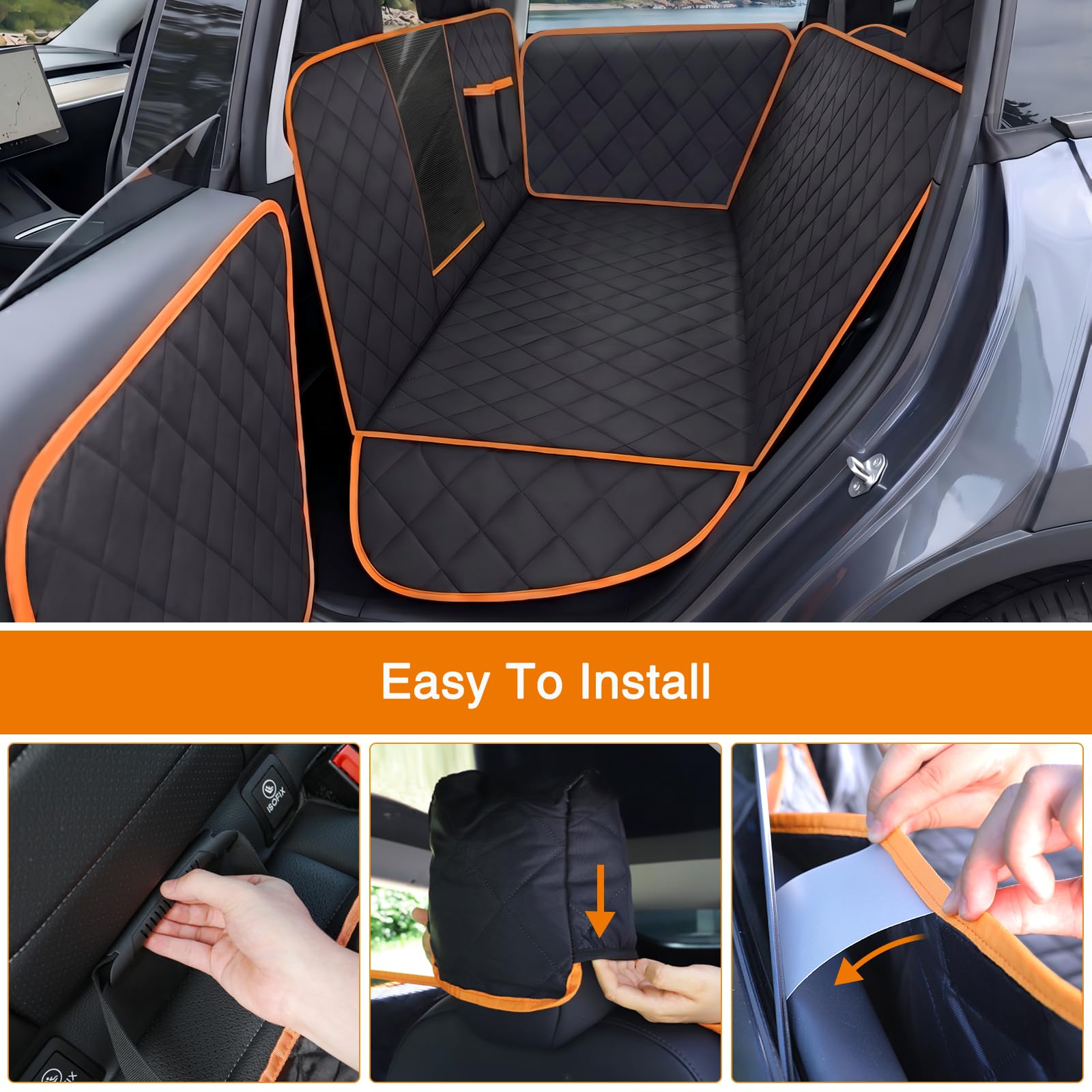 Amazon.co.jp: iBuddy Tesla 犬用シートカバー モデルY 2個付き 車の