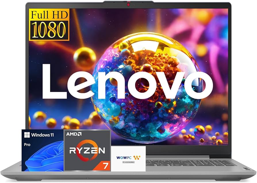 Amazon.com: Lenovo IdeaPad Slim 3 Business Laptop, Ryzen 7 7730U