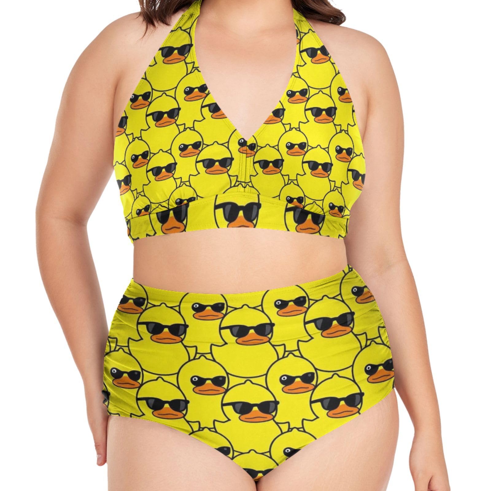 FRODOTGV Curvy Maillot de bain deux pièces pour femme L-4XL