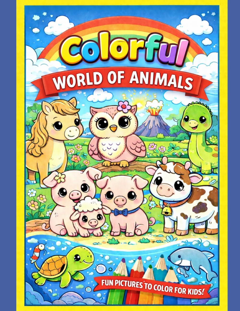 Coloring Book for Kids Ages 4 and Up – Colorful World of Animals – My Animal Coloring Book: For little explorers of the animal world
