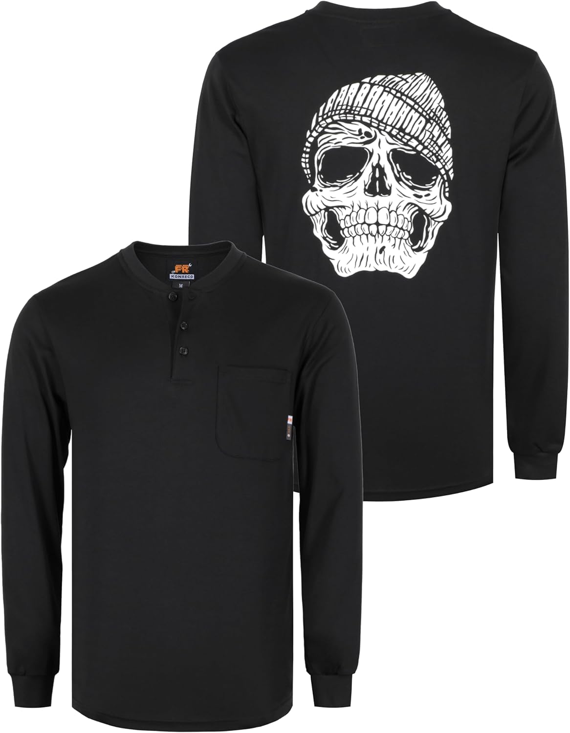 KONRECO FR Shirts for Summer Flame Resistant Shirt 5.5oz Light Weight CAT2 Henley Shirts