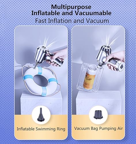 Miniatura 4 de Aspiradora y soplador de mano inalámbrico, 12000 pa de succión fuerte de 120 W, aspiradora y soplador de coche de alta potencia, portátil,